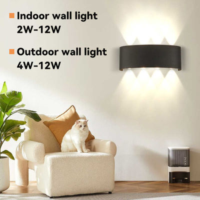 8W LED Indoor Wall Light con design moderno e temperatura del colore 3000K/4000K/6500K