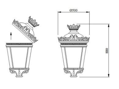 Lampade a colonna a LED Illuminazione per parco piazza cortile giardini Alta potenza 70W 100W 120W 150W