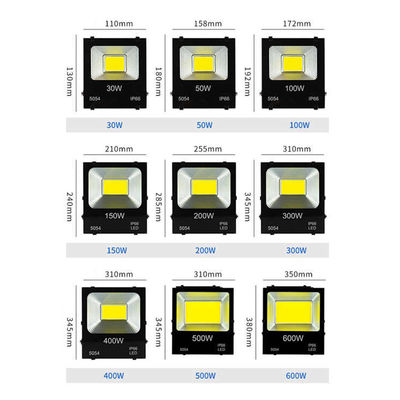 20W 30W 50W 100W 150W 200W Luci ad alta potenza a LED per stadi sportivi all'aperto