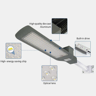 Alta efficienza luminosa IP66 All In One LED Street Light per esterni 30W 50W 100W 150W