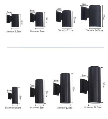 Lampada da parete per giardino all'aperto a LED diffusore di luce da parete in alluminio 6W 10W 12W 24W 48W 60W