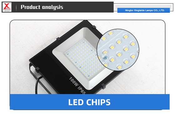 100W di luce all'aria aperta LED IP65 impermeabile con sensore 6500K 10000Lm luce di sicurezza luce bianca