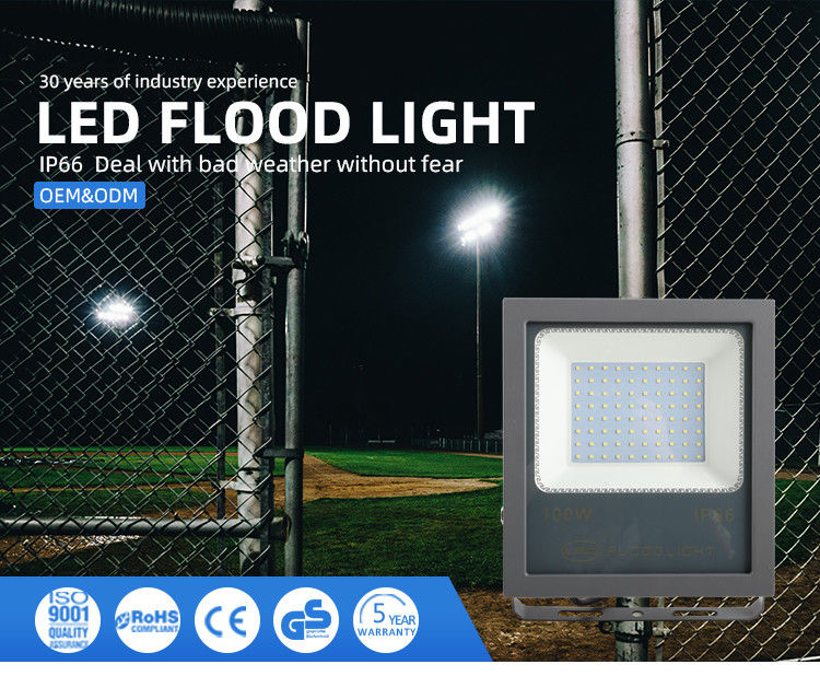 IP66/67 impermeabile 30W 50W 100W 150W 200W Slim LED Flood Light per stadio esterno